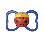 1 Nuby Paci-Flyers Mariquita Blue 6-18M