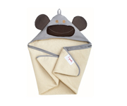Grey Monkey Personalisable Hooded Towel