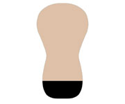 Beige Stroller Seat Cushion