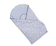 Cucuruch�n Classic Blue Quilted Swaddle Blanket