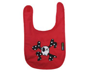 Babero Calavera Rojo Personalizado