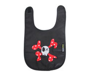 Babero Calavera Negro Personalizado