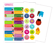 38 Animal Iron-On Labels Pack