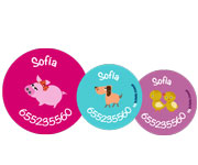 Pack 3 chapas Personalizadas Cerdita