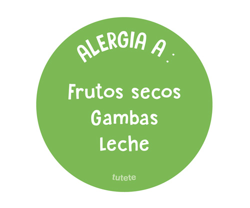 1 Chapa Alergia Verde Personalizada