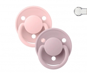 2 Pack BIBS Soother De Lux Blossom/Dusky Lilac Silicone