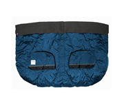 7 A.M. Metallic Prussian Blue Stroller Blanket