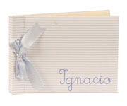 Blue Stripe Custom Baby Album AL 003.2