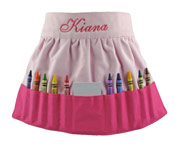 Crayon Apron Pink