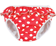 Red Polka Dot Swim Nappy