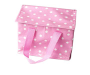Bolsa Merienda Lunares Rosa
