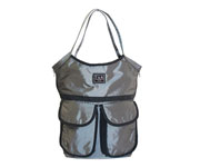 Barcelona 7 A.M. Metallic Silver Grey Stroller Bag