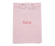 Bolsa Merienda Rosa Cuadros