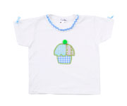 Camiseta Cupcake Azul