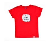 Camiseta "Mis padres molan" Rojo