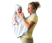 Clevamama Bath Cape Blue