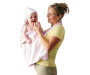 Clevamama Bath Cape Pink