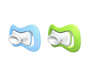 2 Succhietti Iiamo Peace Verde/Azzurro 0-6M