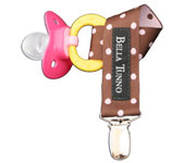BT Cocoa Dots Soother Clip
