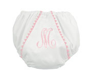 Culotte White Pink Trim