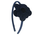 Navy Flower Hairband Doo4