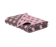 Manta Polka Dot Chocolate/Rosa