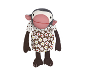 Frida the Monkey (Chocolate Dress)