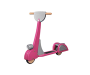 Pink Vespa Scooter