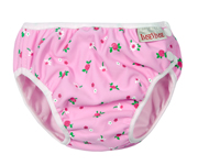 Pink Flowers Swim Nappy