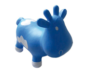 Betsy the Inflatable Cow Blue