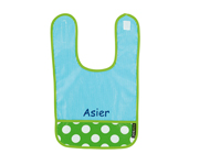 Blue Stripes B19 Personalised Bib