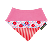 Pink Flowers Q21 Personalised Dribbler