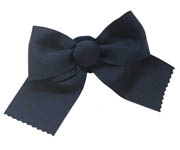 Navy Bow Scrunchie L004