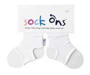 Sock Ons�  0-6M Classic Bianco