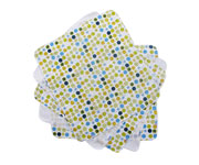 Green Dotty Flowers Muslin Cloth Set