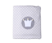 Manta de Invierno Corona Gris Personalizada