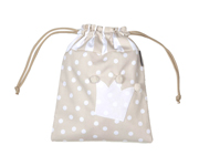 Bolsa Merienda Corona Beige Personalizada