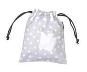 Bolsa Merienda Corona Gris Personalizada