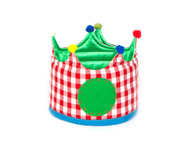 Large Red Gingham Crown