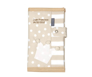 Cubre Documentos Corona Beige Personalizada