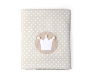 Manta de Invierno Corona Beige Personalizada