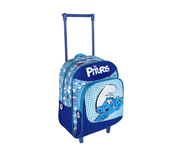 Zaino con Ruote Los Pitufos Azzurro