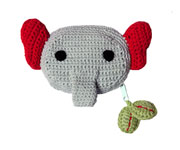 Elias the Elephant Crochet Purse