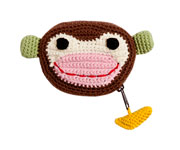 Hugo the Monkey Crochet Purse
