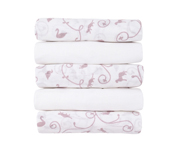 Classic Pink Muslin Cloths Set