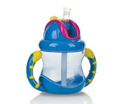 Copo Flip-n-Sip com palha/canudo N�by 270ml