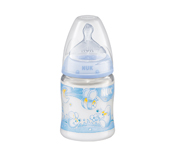Biber�o Rose&Blue 120 ml NUK 0-6m Silicone