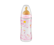 NUK Rose&Blue Latex Bottle 300 ml 0-6m