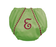 Culotte Green Trim Pink