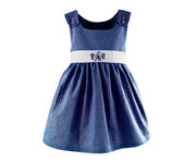 Navy Gingham Dress